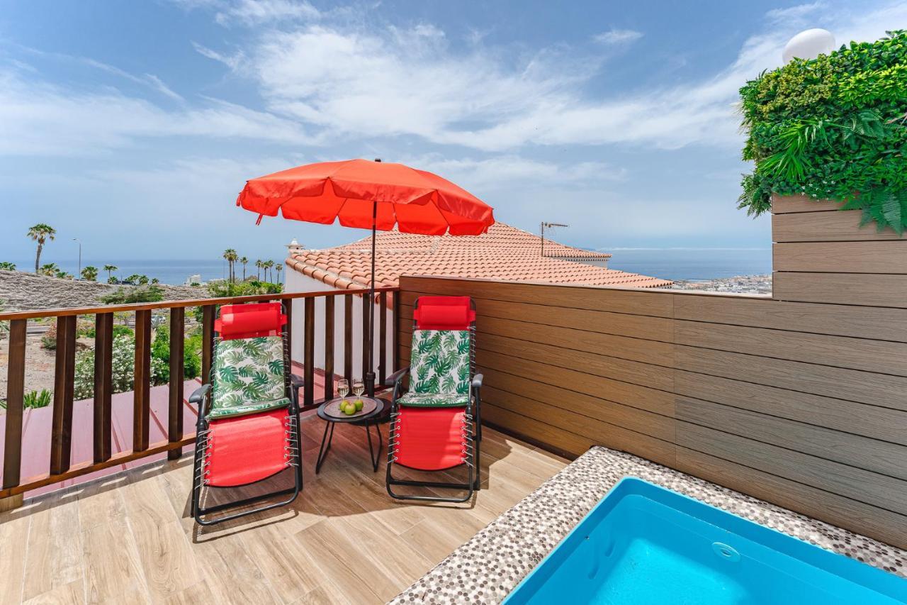 Bungalow Private Pool Bbq Air Conditioning Stunning Ocean View Costa Adeje  Esterno foto