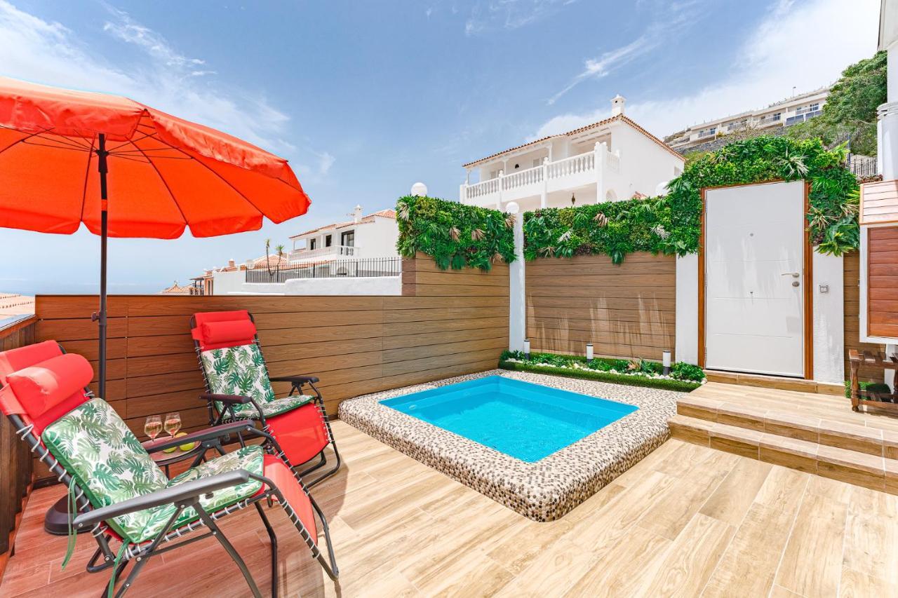Bungalow Private Pool Bbq Air Conditioning Stunning Ocean View Costa Adeje  Esterno foto